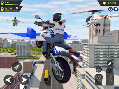 Police Flying Bike Simulatorのおすすめ画像1