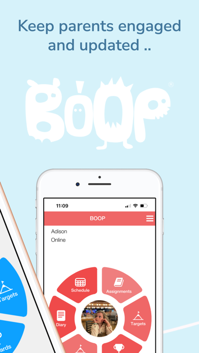 BOOP Parent and Teacher Screenshot