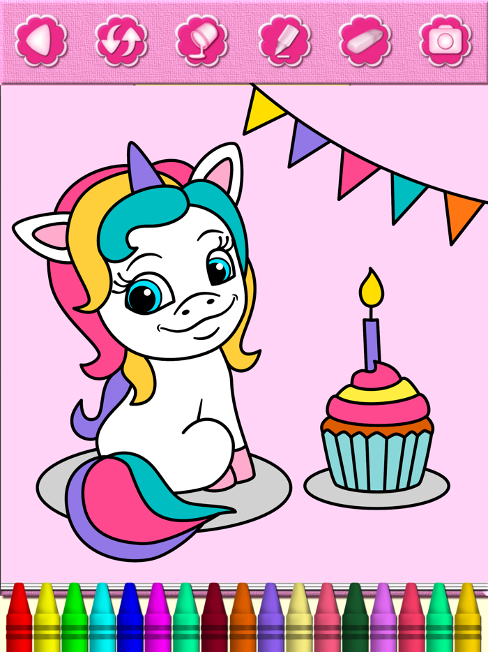 Pony Unicorn Coloring Book