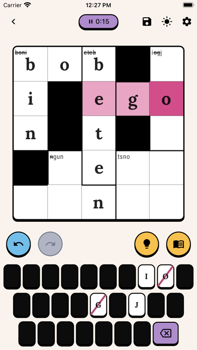 Nodo: Logik Kreuzworträtsel Screenshot