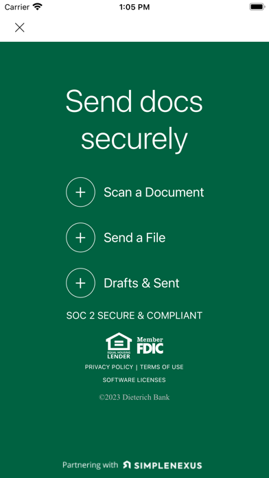 Dieterich Bank Mortgage Screenshot