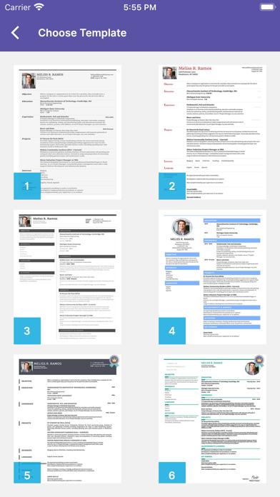 Resume Maker, CV Templates Screenshot