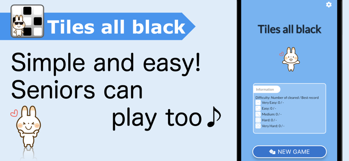 Tiles all black-Brain training