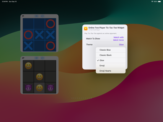 Tic Tac Toe Classic Widget iPad app afbeelding 8