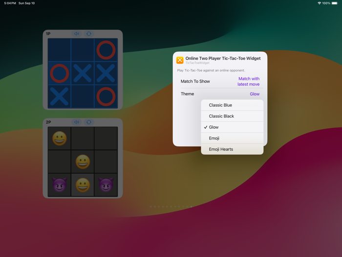 Tic Tac Toe Classic Widget