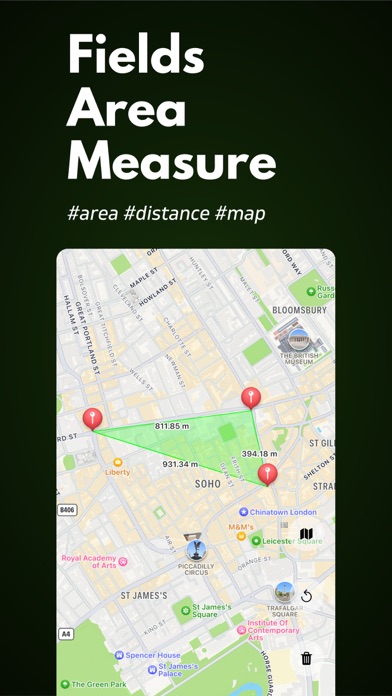 ディスタンス & 地図上での描画と距離測定のおすすめ画像1