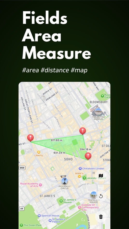 #1. Field Area Measure+ (iOS) 由: Arda Sen