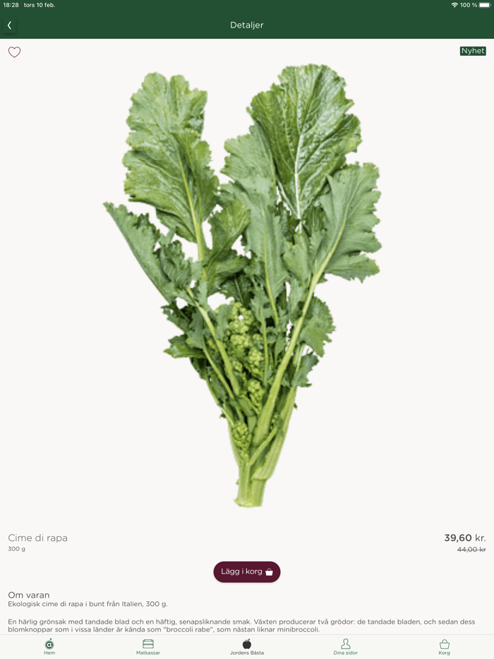 Årstiderna - Ekologisk mat