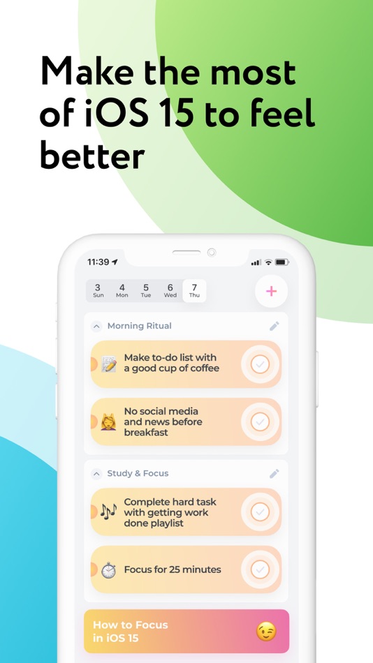 #3. Easy Habit Tracker & Routine (iOS) Podle: PALEBLUEDOT