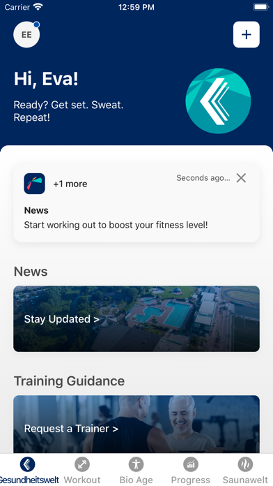 Aquaplex Gesundheitswelt Screenshot