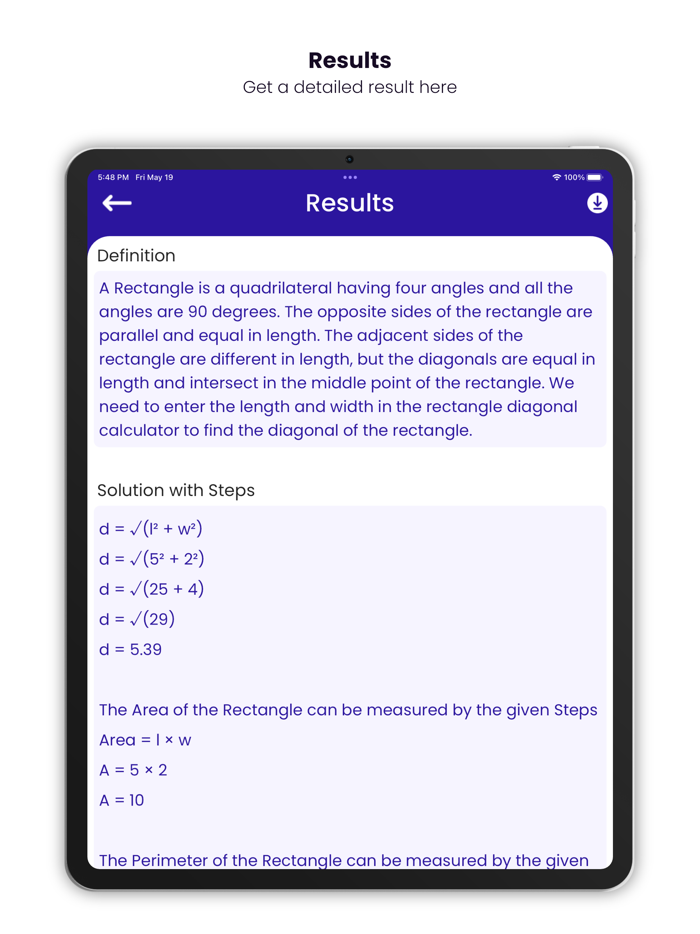 Pythagorean Theorem Calc App