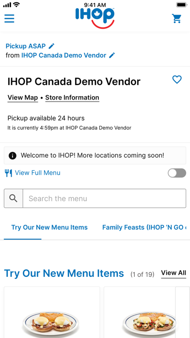 IHOP Canada Screenshot