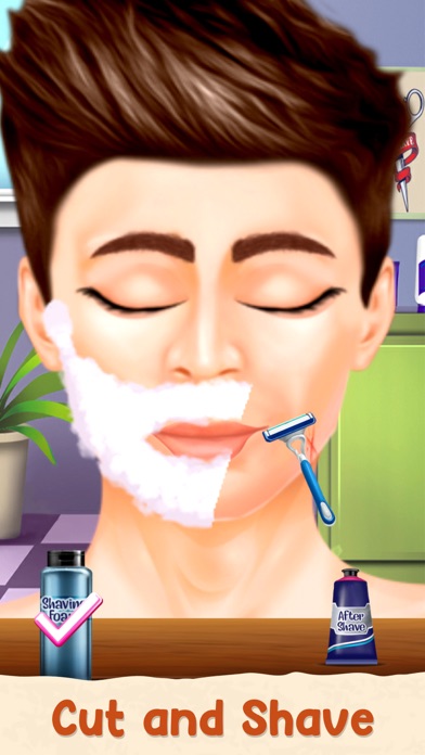 Beard Salon Hair Cutting Game Screenshot