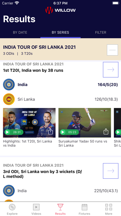 Willow - Watch Live Cricket Screenshot