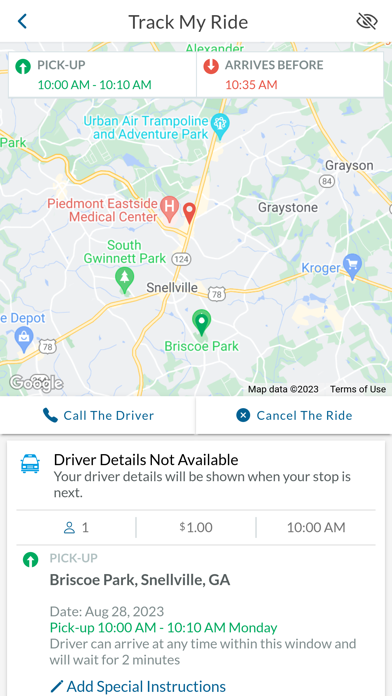 Ride Gwinnett Screenshot