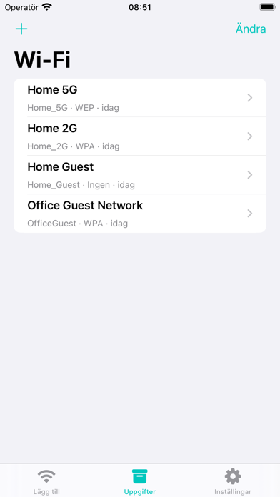 Mitt Wi-Fi med QR-kod