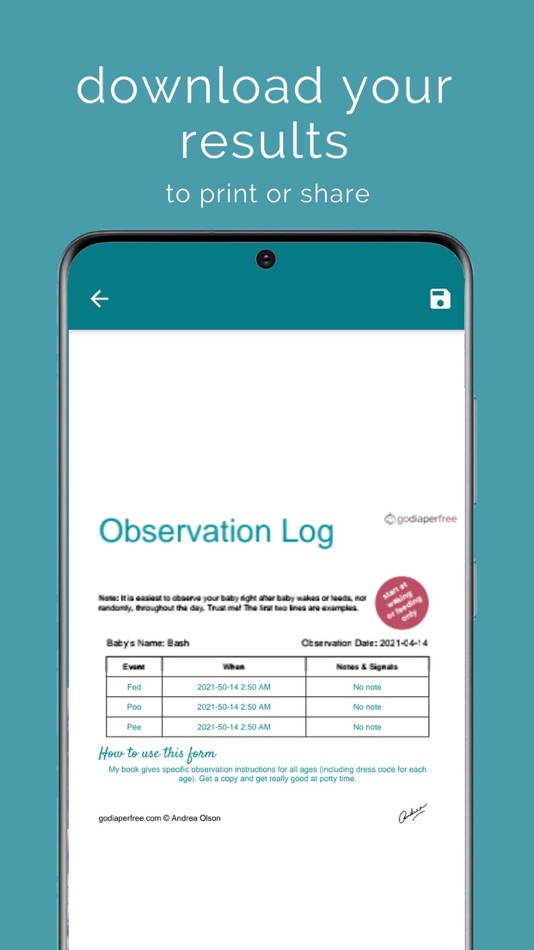 #6. The Log: Potty Training + EC (iOS) 由: Andrea Olson Productions LLC