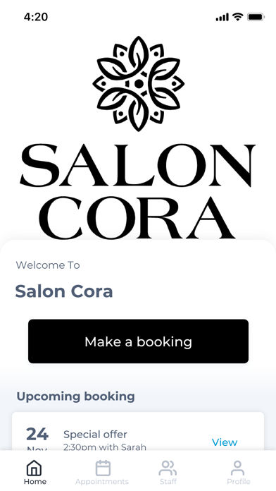 Salon Cora Screenshot