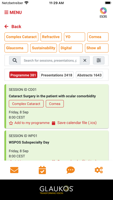 ESCRS 2023 Screenshot