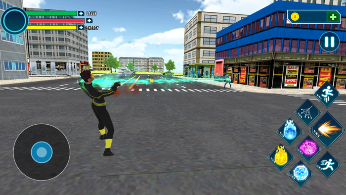 Amazing Flying Rope Hero 3D