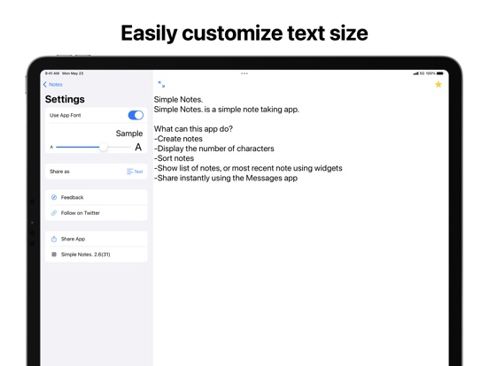 Screenshot #6 pour Simple Notes.
