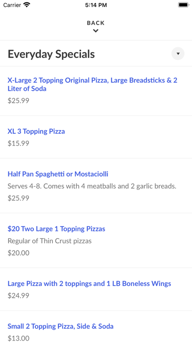 Rosa's Pizza Screenshot