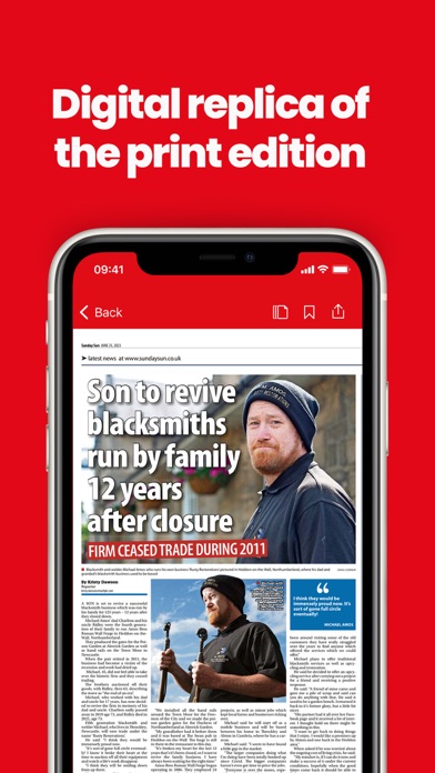 Sunday Sun Newspaper Screenshot
