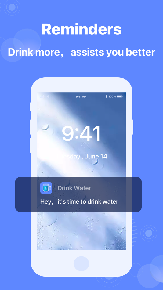 #4. Drink Water-Tracker Reminder (iOS) 由: Sunbursplum Technology Co., Ltd