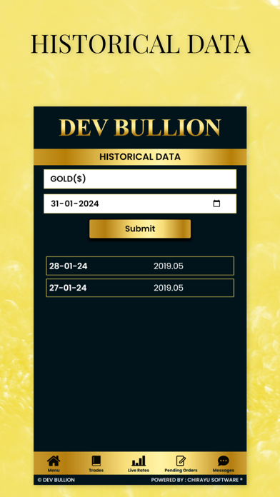 DEV BULLION Screenshot