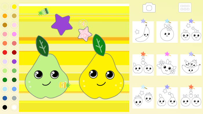 Fruit Coloring for Kid Toddler