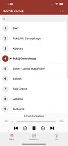 Kórnik Zamek Audioprzewodnik screenshot #2 for iPhone