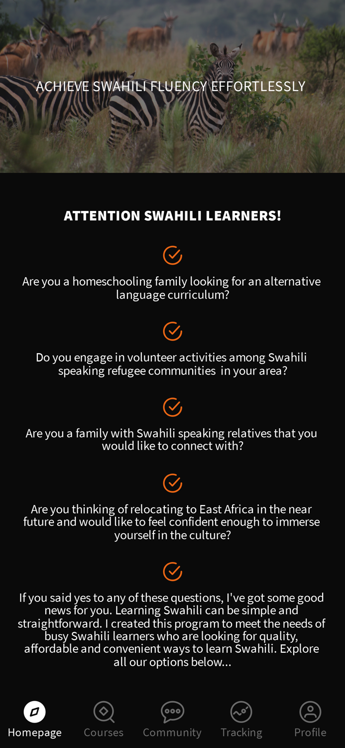 LSN SWAHILI FOR HOAMIs