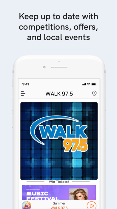 WALK 97.5 Screenshot