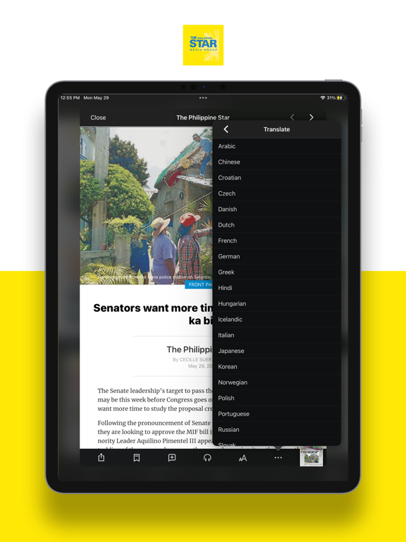 Philstar Media Group iPad screenshot 5 - News app
