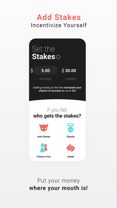 stickK: Goals & Accountability Screenshot