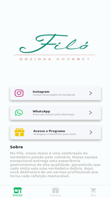 Filó Cozinha Gourmet Screenshot