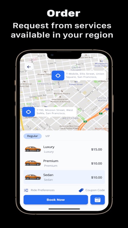 Ojrati - Request a ride