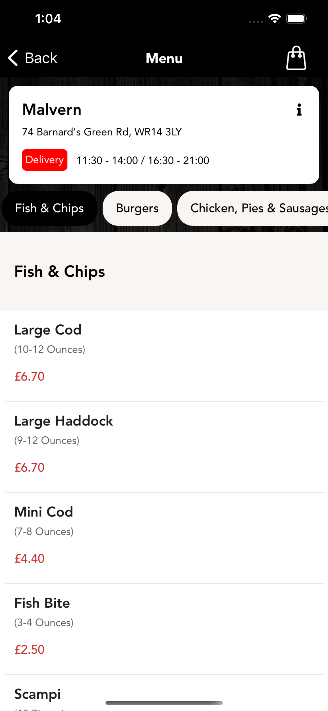 Barnards Green Fish Bar