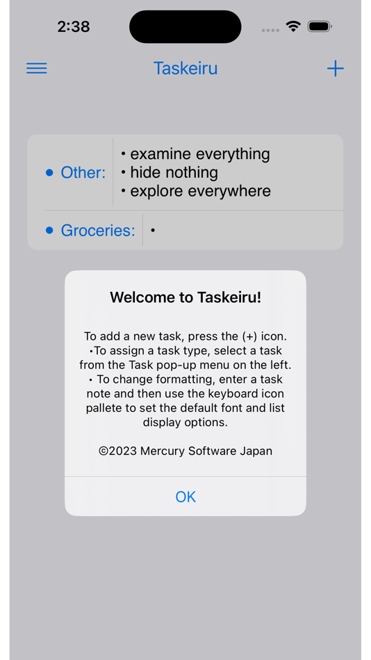 Taskeiru (iOS) By: Mercury Software Japan