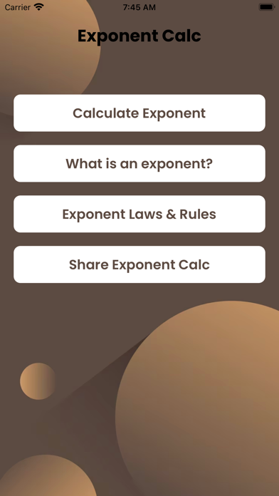 Exponent Calc Screenshot