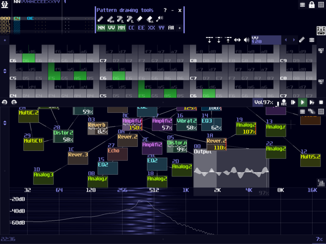 ภาพหน้าจอของ SunVox