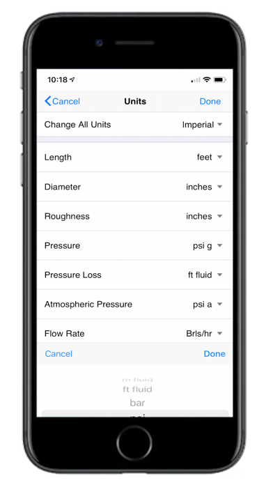 Pipe Flow Gas Pressure Drop Screenshot