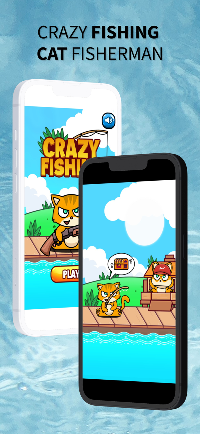Crazy Fishing - Cat Fisherman