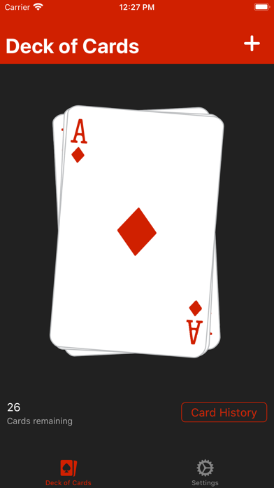 Deck of Cards - Virtual deck Screenshot