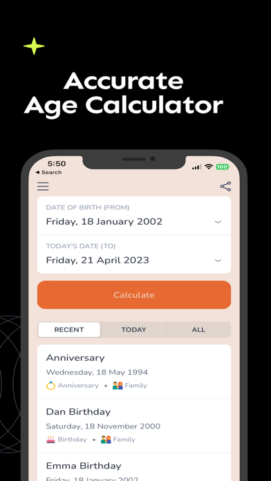 Age Calculator: DOB & Birthday Screenshot