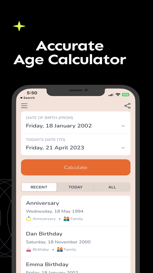 #1. Age Calculator: DOB & Birthday (iOS) 由: kasula rajesh