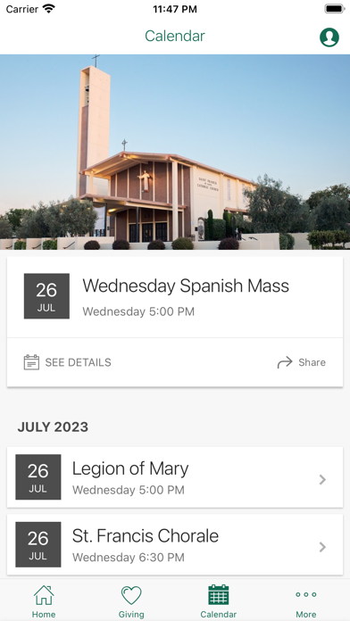 St Francis Church Bakersfield Screenshot