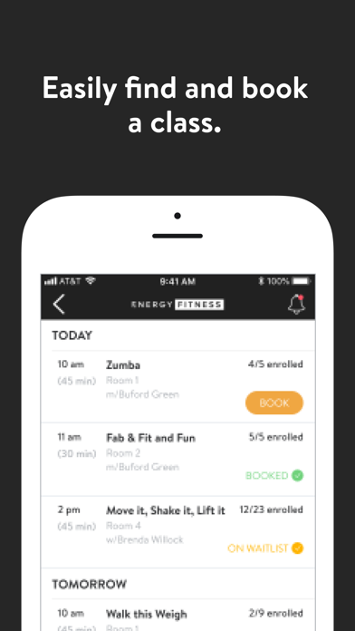 EnergyFitness+ App Screenshot