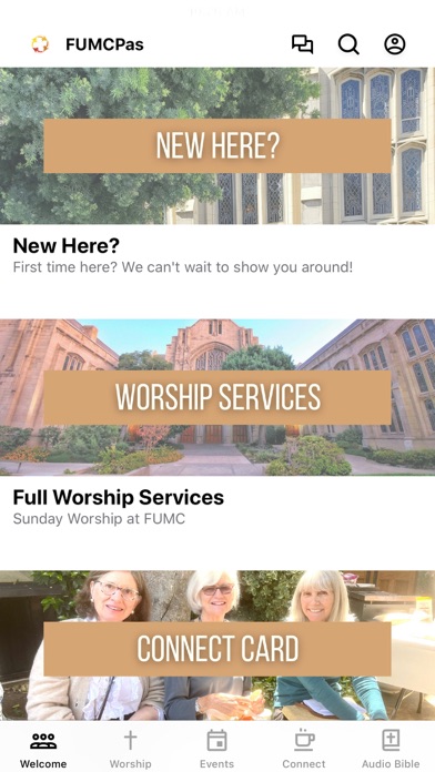 FUMC Pasadena Screenshot