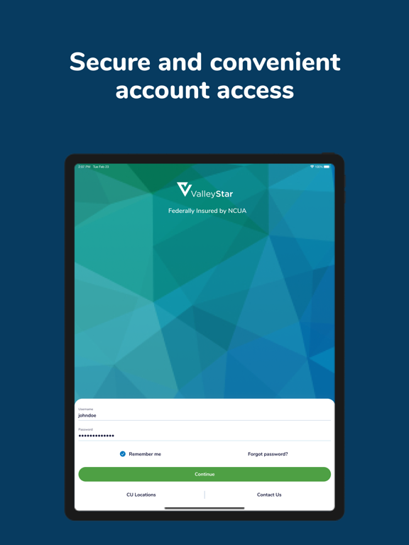 ValleyStar Credit Union iPad screenshot 5 - Finance app